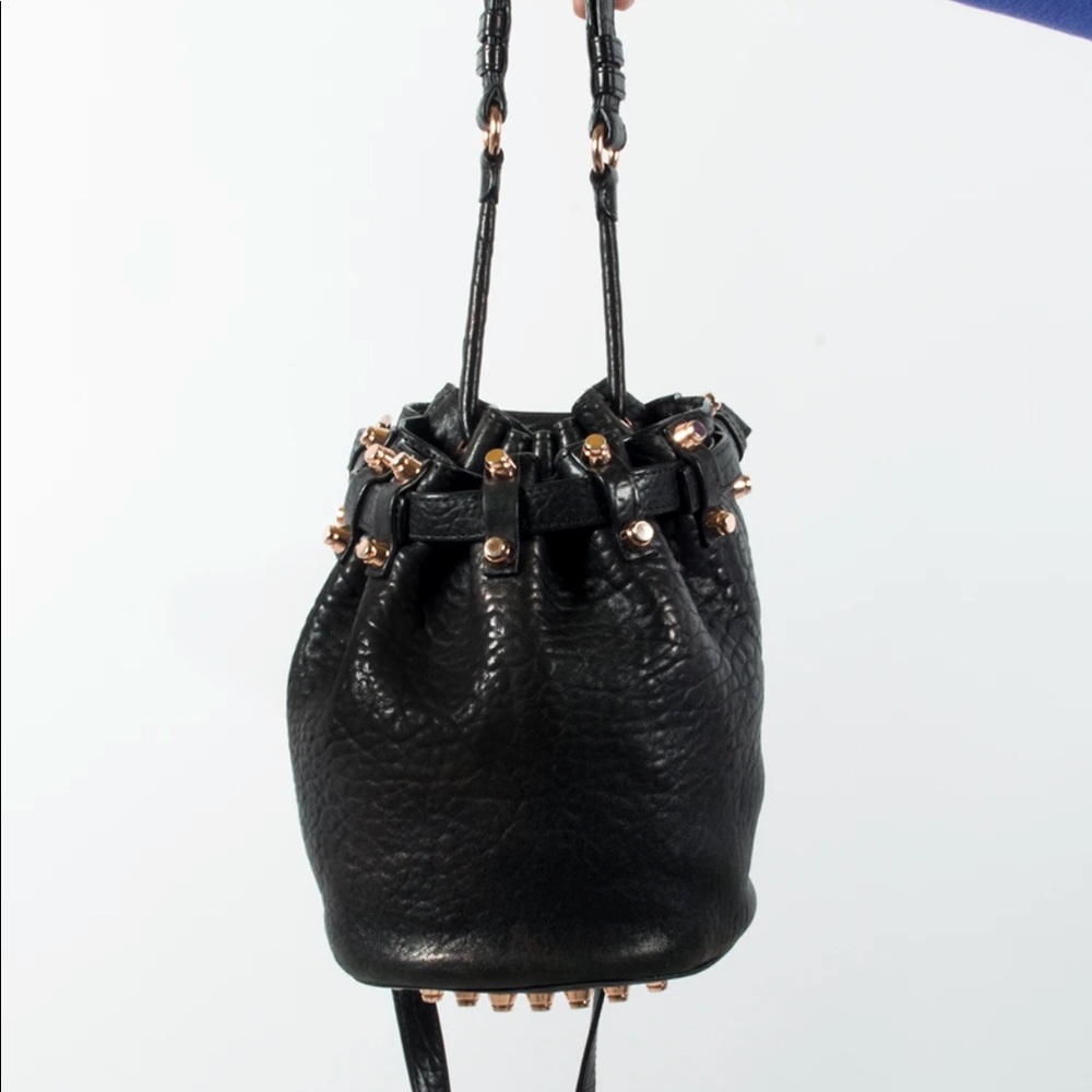 Alexander Wang Diego Bucket Bag with Rose Gold